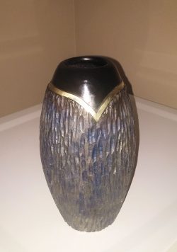 2026/09/26 10:12 Turned & Carved Vase w Brass – Dick Hoffmann