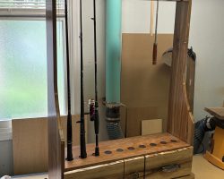 Fishing rod cabinet. Solid cherry. – David Dobesh