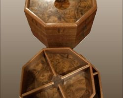 2026/07/09 2 Tray Walnut Burl Box - Lloyd Donnelly