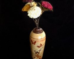 2026/07/09 Butterfly Vase with Wooden Flowers - Dick Hoffmann