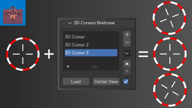 3D Cursors Briefcase preview