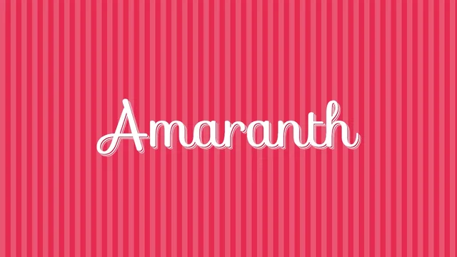 Amaranth preview