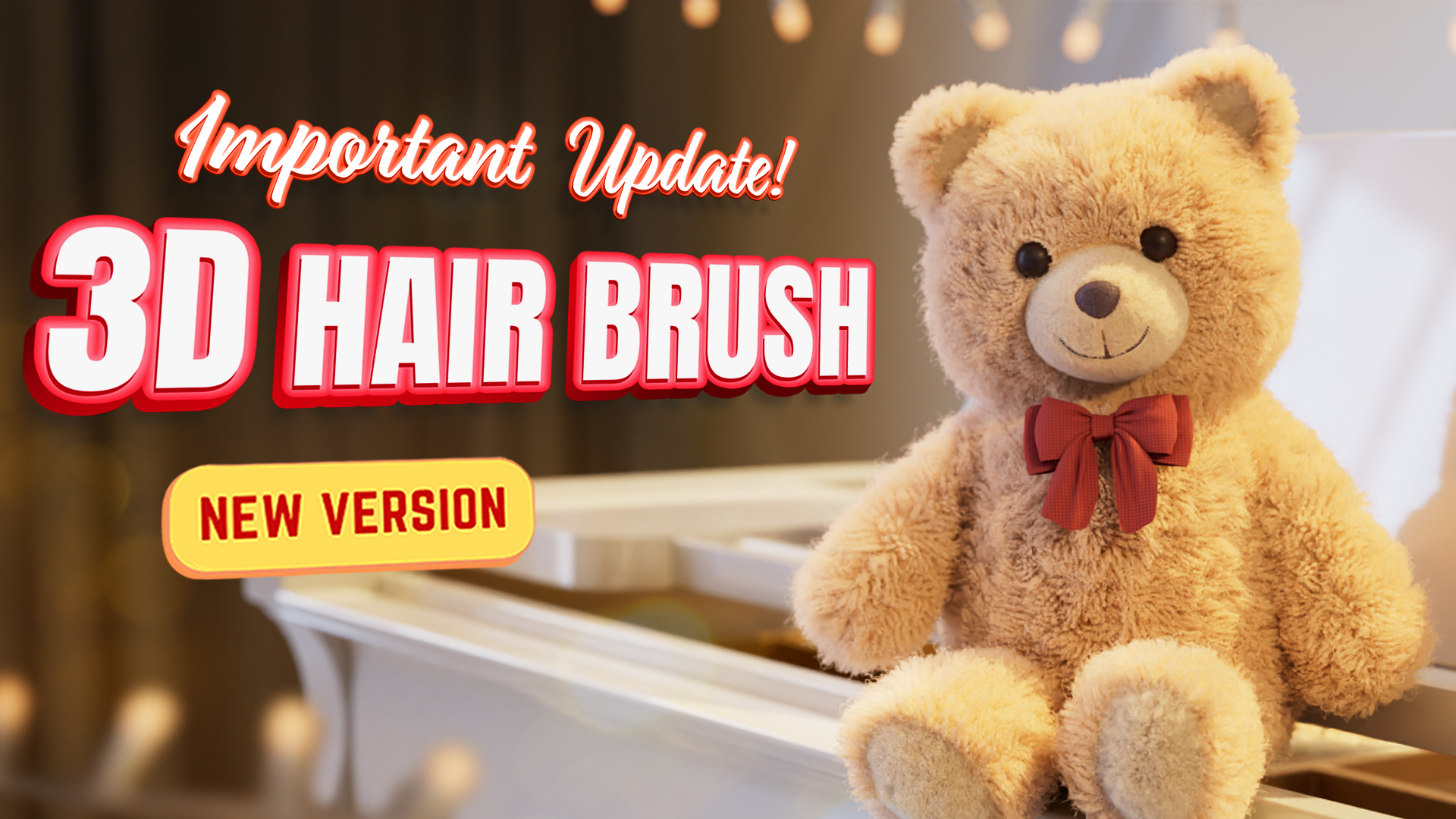 Blender Addon | 3D Hair Brush - Support New Hair System preview