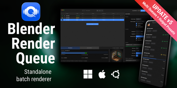 Blender Render Queue preview