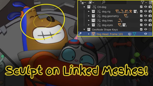 GeoNode Shape Keys preview