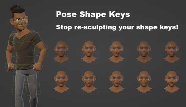 Pose Shape Keys preview