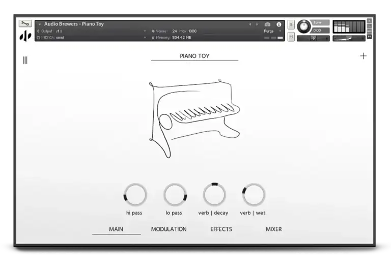 Audio Brewers Piano Toy (Stereo) [KONTAKT] preview