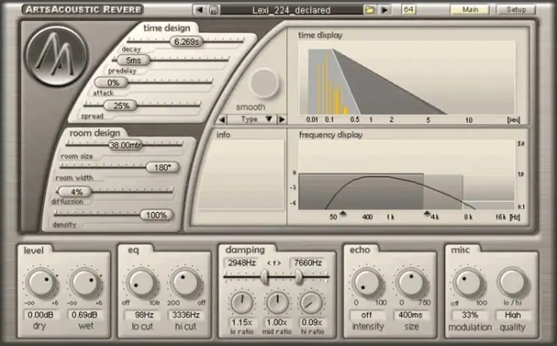 ArtsAcoustic Reverb v1.6.0.15 [WiN-OSX] preview