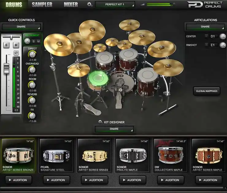 Naughty Seal Audio Perfect Drums v1.5.0 [WiN-OSX] preview