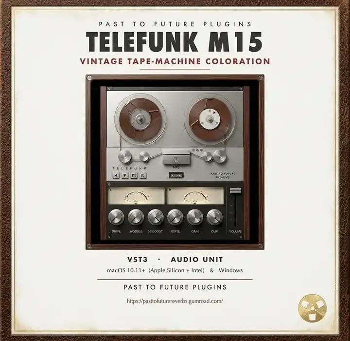 PastToFutureReverbs Telefunk M15 Tape Machine Plugin [WiN-MAC] preview
