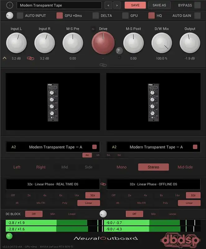 dbdsp NeuralOutboard [WiN-MAC] preview
