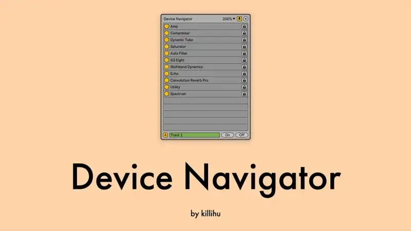 killihu Device Navigator [Max for Live] preview