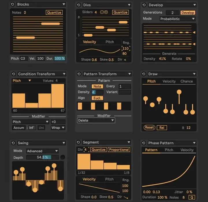 Philip Meyer MIDI Tools Volume One [Max for Live] preview