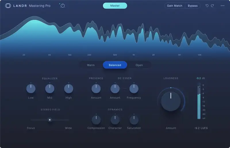 LANDR Mastering Plugin PRO v1.1.54 [WiN] preview
