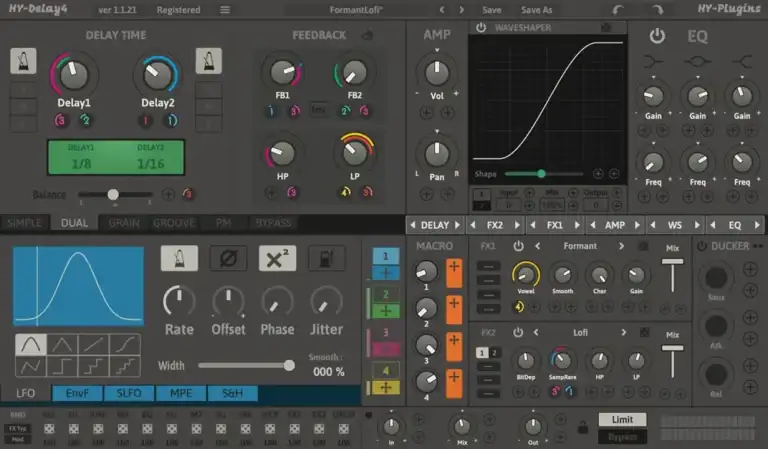 HY-Plugins HY-Delay4 v1.2.41 [WiN-MAC] preview