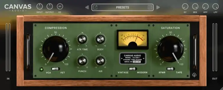 Canvas Audio Oak Dynamic Tone Shaper [WiN] preview