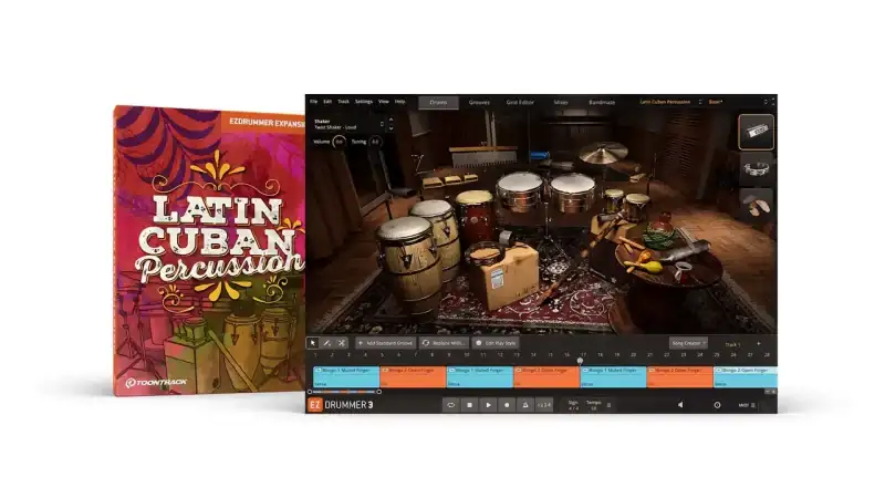 Toontrack Latin Cuban Percussion EZX [EZX SOUND EXPANSION] preview