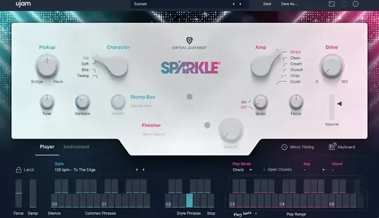 UJAM Virtual Guitarist SPARKLE 2 [WiN] preview