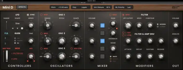 AIR Music Technology Mini D [WiN] preview