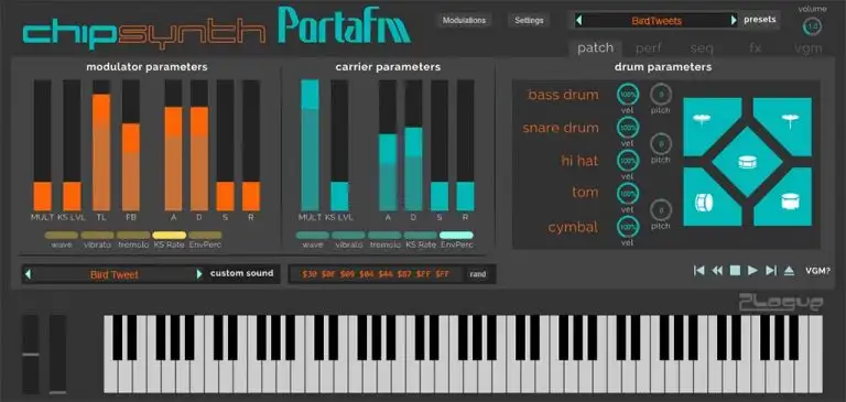 Plogue Chipsynth PortaFM v1.072 [WiN] preview