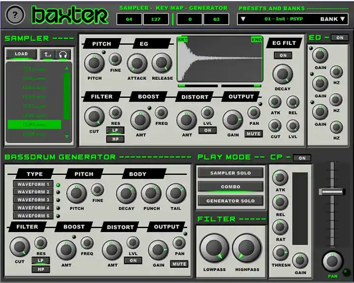 Psytrance Plugins Baxter [WiN-MAC] preview