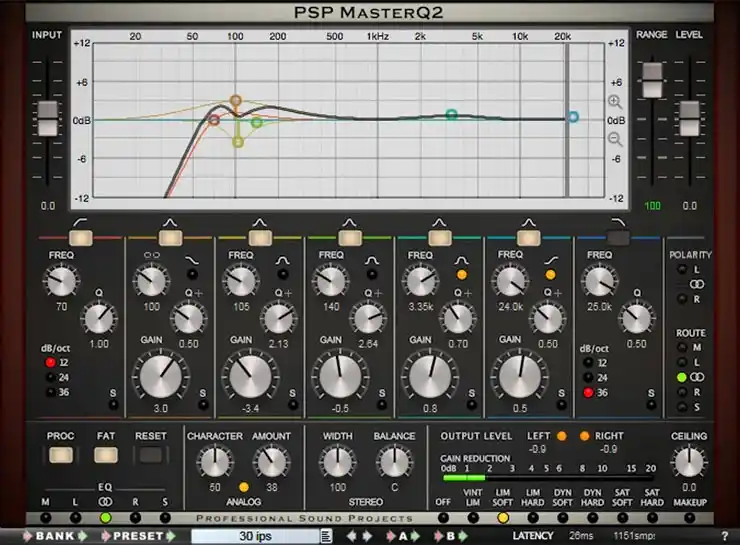 PSPaudioware PSP MasterQ2 v2.1.3 [WiN] preview