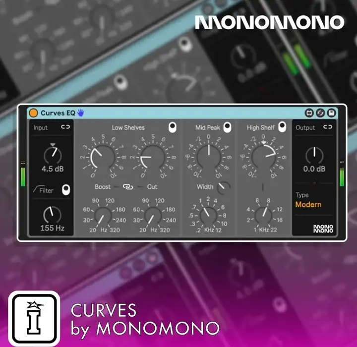 Isotonik Studios Curves EQ v2.0 by Monomono [Max for Live] preview