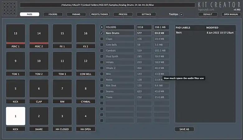 Homegrown Sounds Kit Creator [WiN-OSX] preview