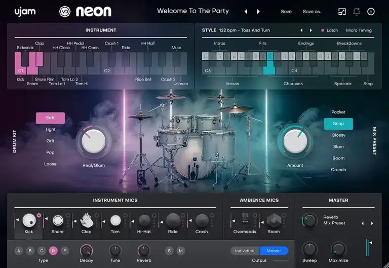 UJAM Virtual Drummer NEON [WiN] preview