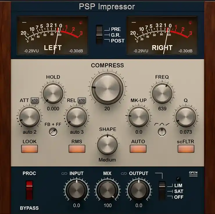 PSPaudioware PSP Impressor v1.0.1 [WiN] preview