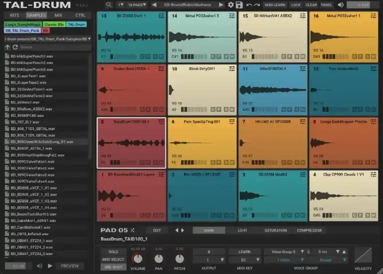 TAL-Drum v2.7.0 [WiN-MAC-LiNUX] preview