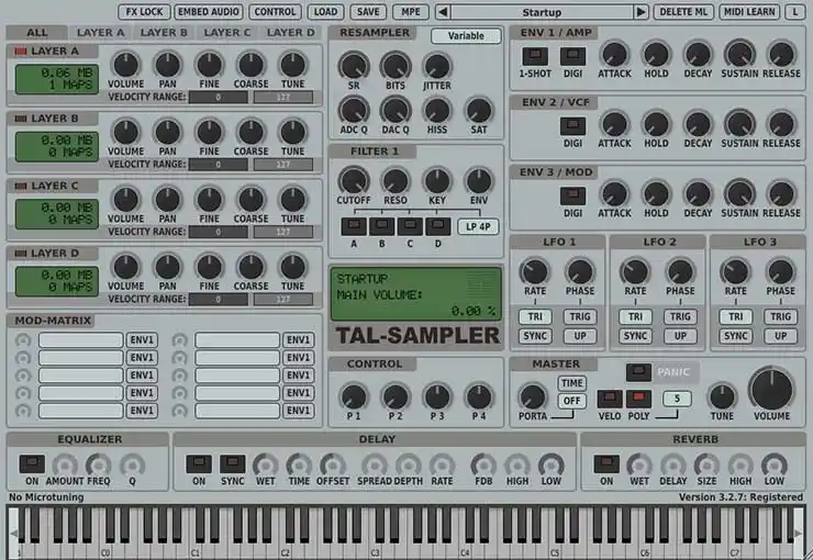 Togu Audio Line TAL-Sampler v3.2.9 [WiN-OSX] preview
