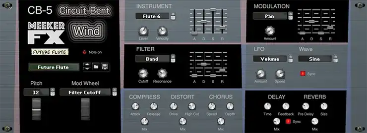 Reason RE CB-5 Circuit Bent Wind Synthesizer [WiN] preview
