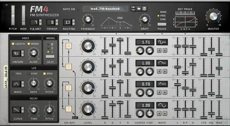Reason RE FM4 Frequency Modulation Synthesizer [WiN] preview