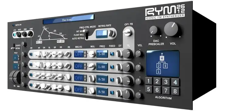 Inphonik RYM2612 Iconic FM Synthesizer v1.0.5 [WiN-OSX] preview