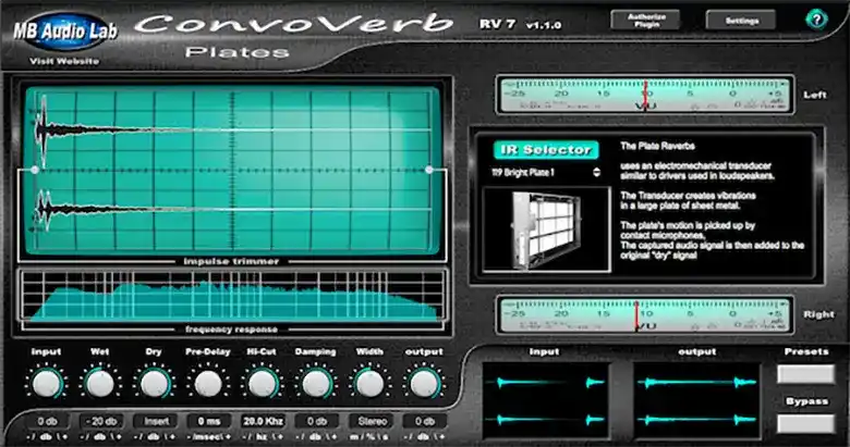 MB Audio Lab ConvoVerb RV 7 Reverb Bundle [WiN-OSX] preview