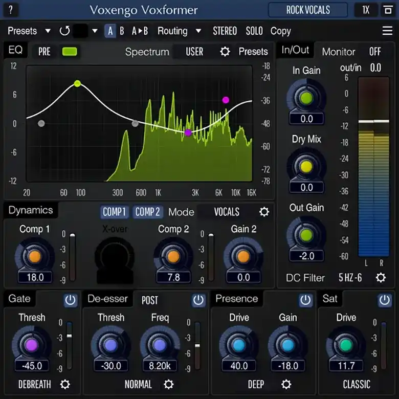 Voxengo Voxformer Multi-Effect Vocal Plugin [WiN] preview