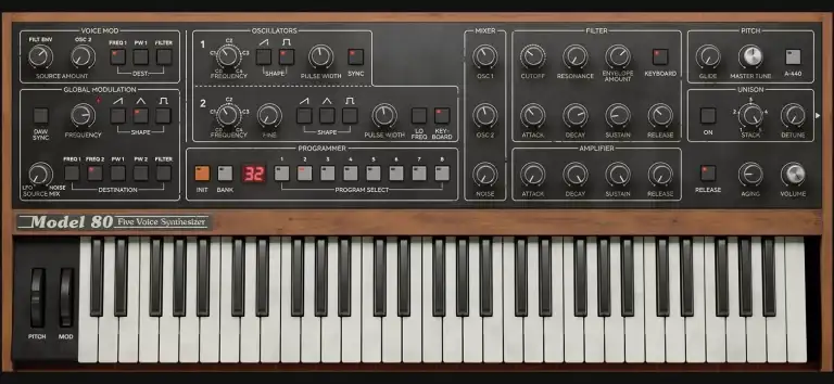 Softube Model 80 Five Voice Synthesizer [WiN] preview