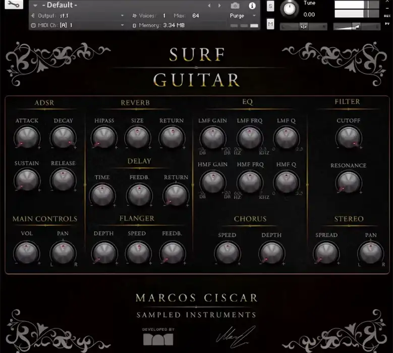 Marcos Ciscar Surf Guitar [KONTAKT] preview