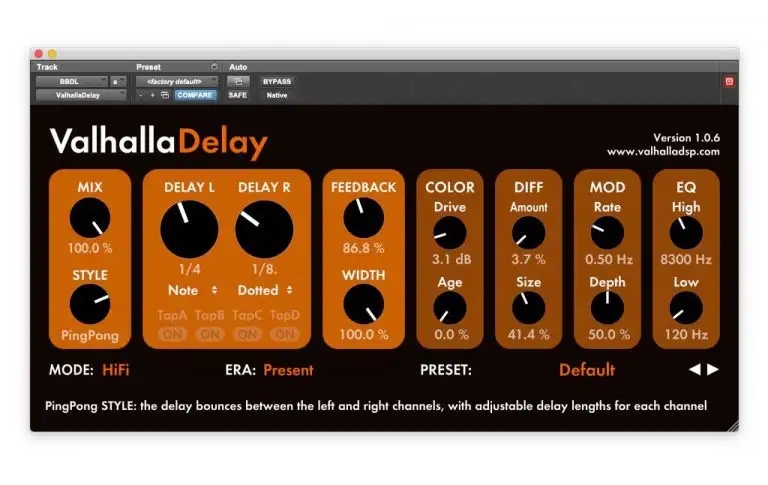Valhalla DSP Valhalla Delay v1.0.3.2 [WiN-OSX] preview