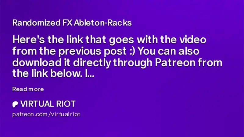 Virtual Riot Randomized FX Ableton-Racks preview