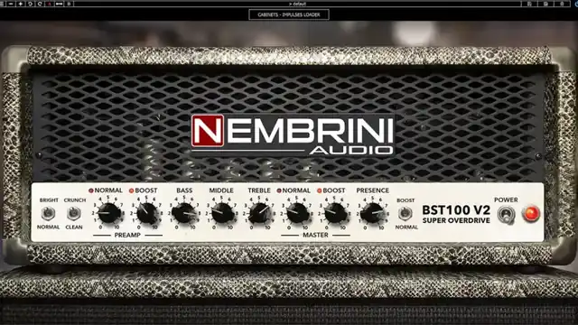 Nembrini Audio BST100 V2 Super Overdrive Guitar Amplifier [WiN] preview