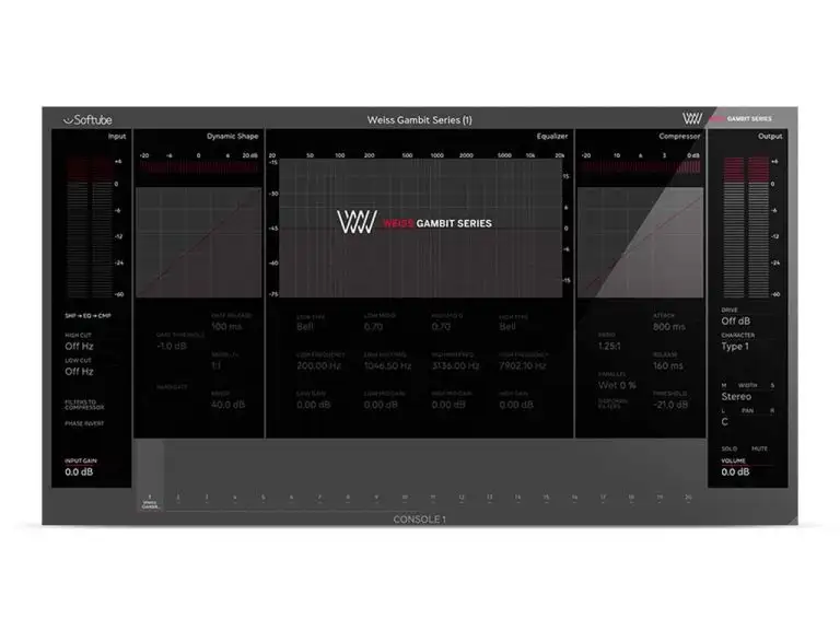 Softube Weiss Gambit Series For Console 1 v2.5.9 [WiN] preview