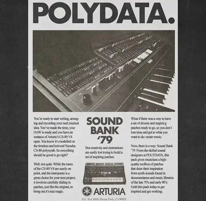 Polydata Sound Bank ’79 [Arturia CS-80 V4 Patches] preview