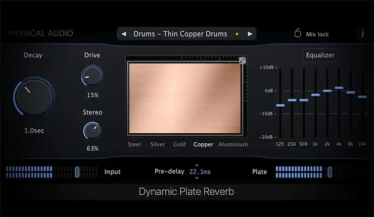 Physical Audio Dynamic Plate Reverb [WiN] preview