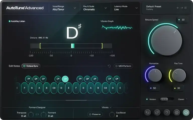 Antares AutoTune Advanced [MAC] preview