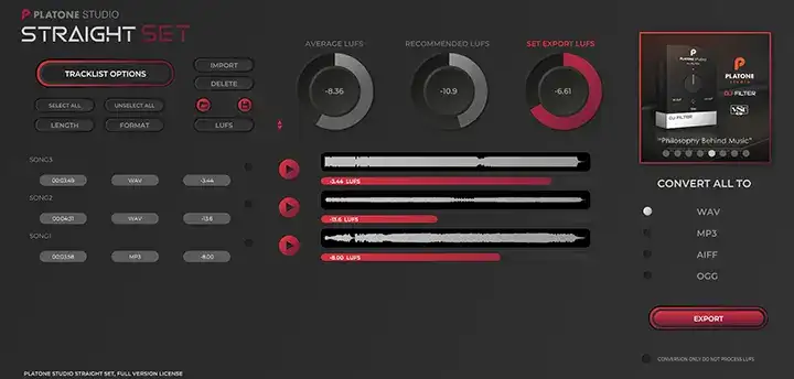 Platone Studio StraightSet [WiN-MAC] preview