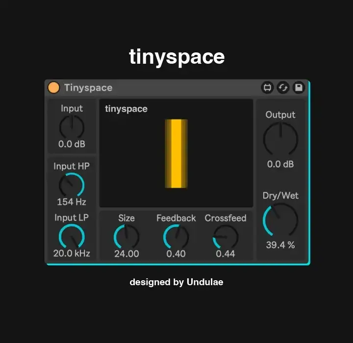 Undulae Music Tinyspace [Max for Live] preview