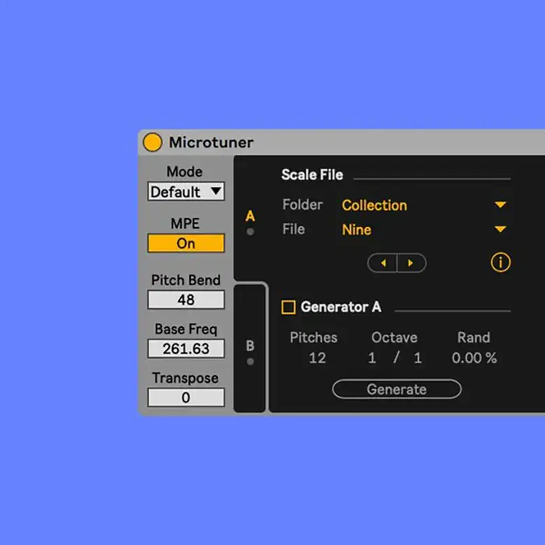 Ableton Microtuner [Max for Live] preview