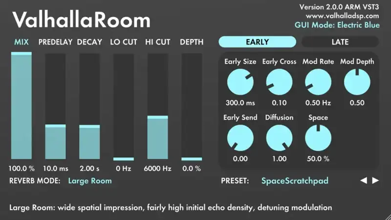 Valhalla DSP Valhalla Room 2.0 [WiN-MAC] preview